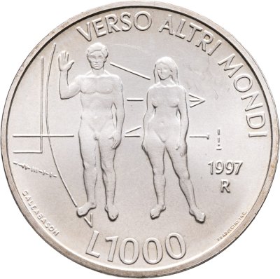 купить Сан-Марино 1000 лир (lire) 1997 "Вселенная"