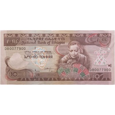 купить Эфиопия 10 быр 2017