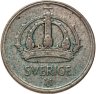 Купить Швеция 25 эре (ore) 1947  Серебро, "SVERIGE" на аверсе