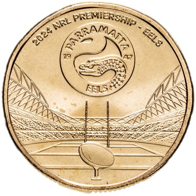 купить Австралия 1 доллар 2024 "Национальная лига регби - Парраматта Илс"