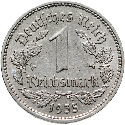 Купить Германия (Третий рейх) 1 рейхсмарка 1935 А