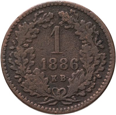 купить Венгрия 1 крейцер (krajczar) 1886