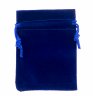 Купить Бархатный мешочек, синий, 7х9 см