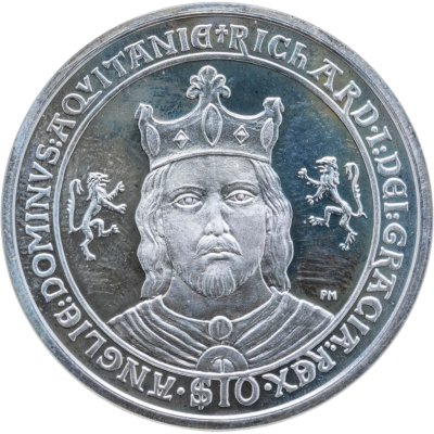 купить Британские Виргинские острова 10 долларов 2008 Короли и Королевы Англии - Ричард I Львиное Сердце