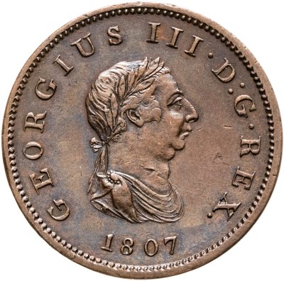 купить Великобритания 1/2 пенни 1807