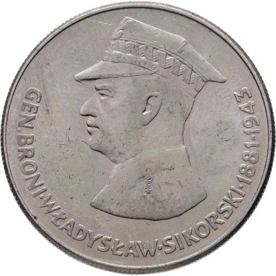 купить Польша 50 злотых (zlotych) 1981 "Военачальники Второй мировой войны - Владислав Сикорский"