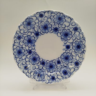 купить Тарелка сервировочная с растительным декором, фарфор, деколь, Европа, 1980-2000 гг.