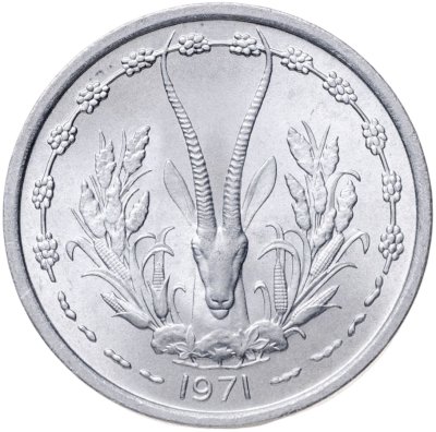 купить Западная Африка 1 франк 1971