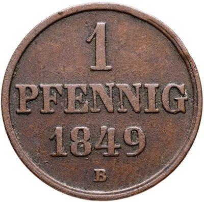 купить Ганновер 1 пфенниг 1849
