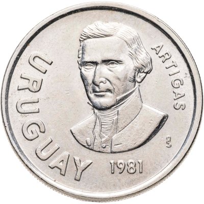 купить Уругвай 10 новых песо 1981