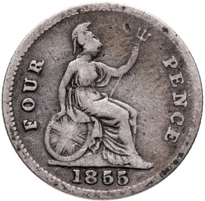 купить Великобритания 4 пенса (pence) 1855