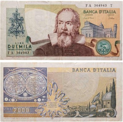 купить Италия 2000 лир 1973