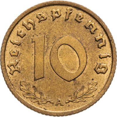 купить Германия (Третий рейх) 10 рейхспфеннигов (reichspfennig) 1939