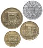 Купить Саар набор из 4-х монет: 10, 20, 50 и 100 франков (francs) 1954-1955, случайный год