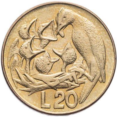 купить Сан-Марино 20 лир 1975 "Любовь у животных"