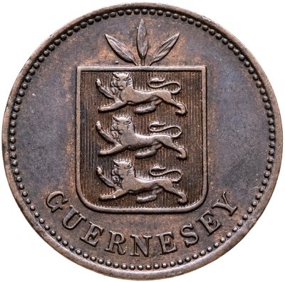 купить Гернси 4 дубля (doubles) 1885
