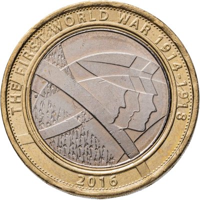 купить Великобритания 2 pounds (фунта) 2016 "100-летие с начала Первой мировой войны армия Великобритании"
