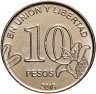 Купить Аргентина 10 песо (pesos) 2019