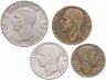 Купить Италия набор монет 5,10,20 чентезимо и 1 лира 1940-1942
