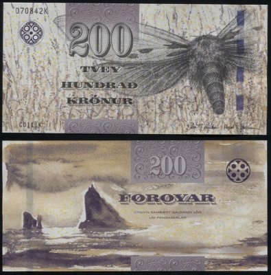 купить Фарерские о-ва 200 крон 2011 [Бумага Pick 31a]