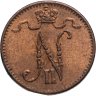 Купить 1 пенни (penni) 1915 Российская Финляндия, в слабе Монетник.ру MS64
