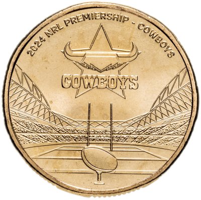 купить Австралия 1 доллар 2024 "Национальная лига регби - Северный Квинсленд Ковбойз"