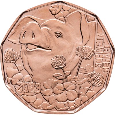 купить Австрия 5 евро (euro) 2023 "Народный поросенок"