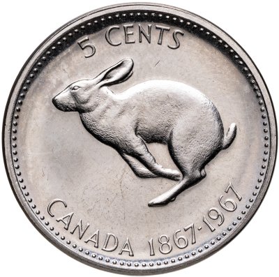 купить Канада 5 центов (cents) 1967 "100 лет Конфедерации"
