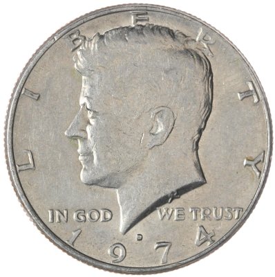 купить США 50 центов (1/2 доллара, half dollar) 1974 "Kennedy Half Dollar (Кеннеди)" D