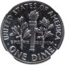 Купить США 10 центов (one dime) 1976 "Roosevelt Dime" в слабе DNC PF69