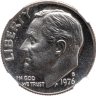 Купить США 10 центов (one dime) 1976 "Roosevelt Dime" в слабе DNC PF69