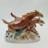 Купить Статуэтка "Бегущие лошади", фарфор, роспись, Carl Scheidig, Gräfenthal, ГДР, 1972-1990 гг.