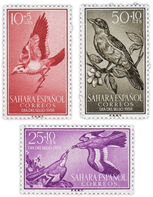 купить Испания, Сахара набор из 3 марок 1958