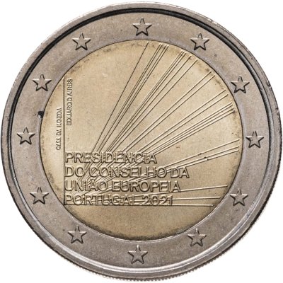 купить Португалия 2 евро (euro) 2021 Председательство Португалии в Совете ЕС