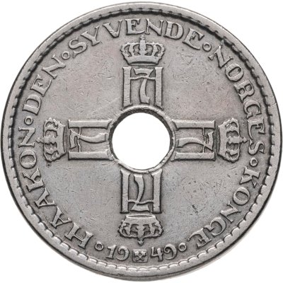 купить Норвегия 1 крона (crown) 1949