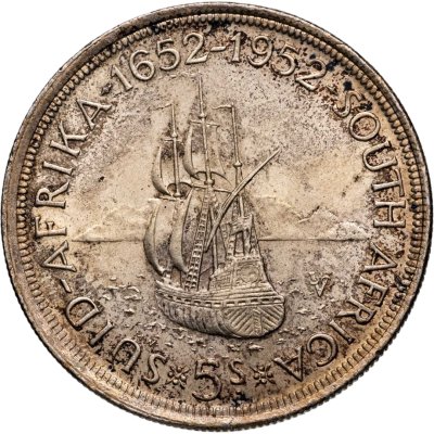 купить ЮАР 5 шиллингов (shillings) 1952 300 лет основанию Кейптауна