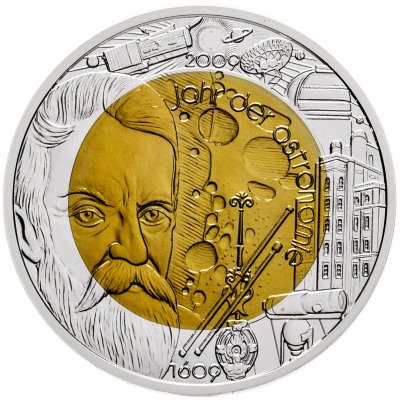купить Австрия 25 евро 2009 "Международный год астрономии" в футляре с сертификатом