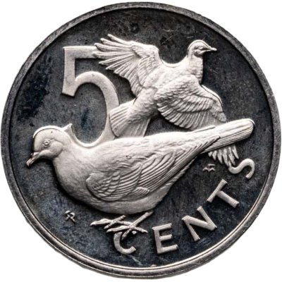 купить Британские Виргинские острова 5 центов (cents) 1974