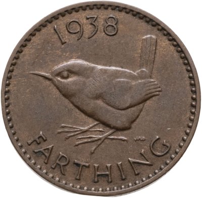 купить Великобритания 1 фартинг (farthing) 1938