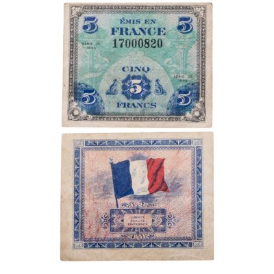 купить Франция 5 франков 1944 (Pick 115a) Оккупация союзными войсками