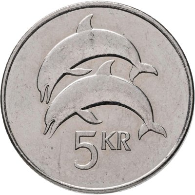 купить Исландия 5 крон 2008 "Дельфины"