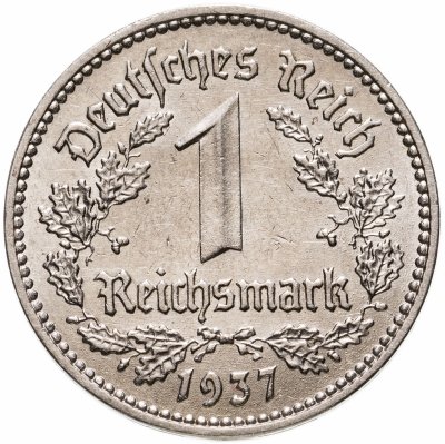 Купить Третий рейх 1 рейхсмарка (reichsmark) 1937