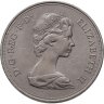 Купить Великобритания 25 пенсов (pence) 1972 "Королевская серебряная свадьба"