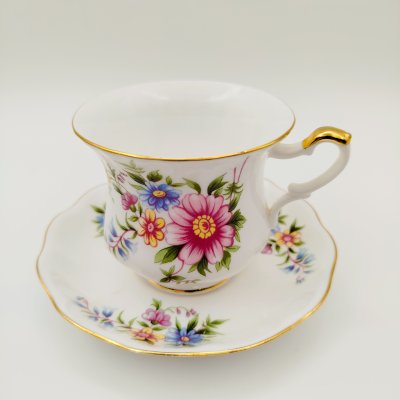 купить Пара чайно-кофейная "Blue Velvet", Royal Ascot, фарфор, деколь, золочение, Великобритания, 1980-2000 гг.