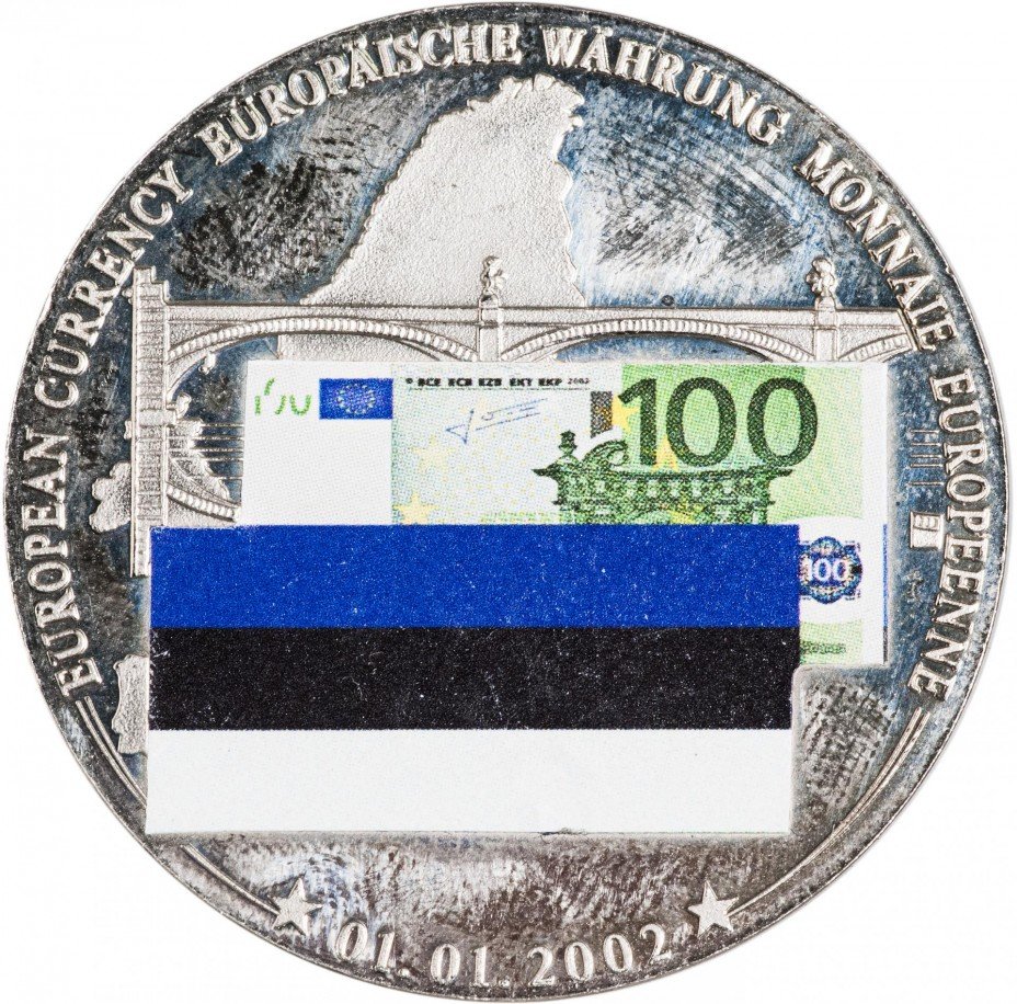 купить медаль "Введение евро в Эстонии"