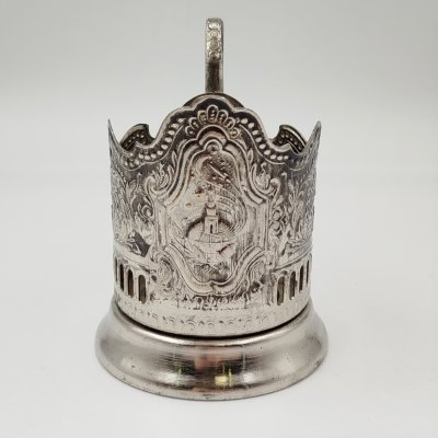 купить Подстаканник "Советский космос", мНЦ (медь-никель-цинк), Кольчугинский завод цветных металлов, СССР, 1960-1980 гг.