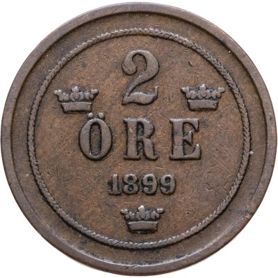 купить Швеция 2 эре (ore) 1899