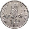 Купить Новые Гебриды 10 франков (francs) 1973