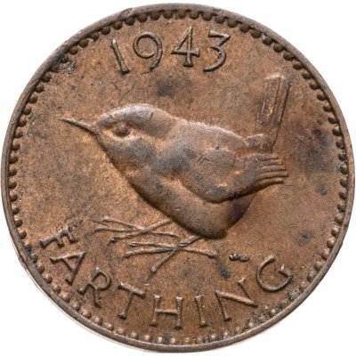 купить Великобритания 1 фартинг (farthing) 1943