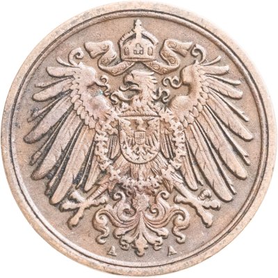 купить Германия 1 пфенниг (pfennig) 1904, знак монетного двора: "A" - Берлин